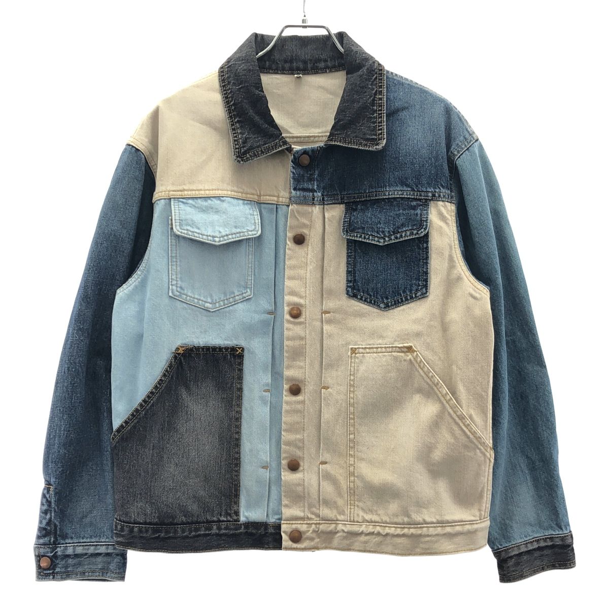 f*n様 khoki パッチワークジャケット　サイズ2 KHOKI コッキ 23SS PATCHWORK DENIM JACKET パッチワークデニム