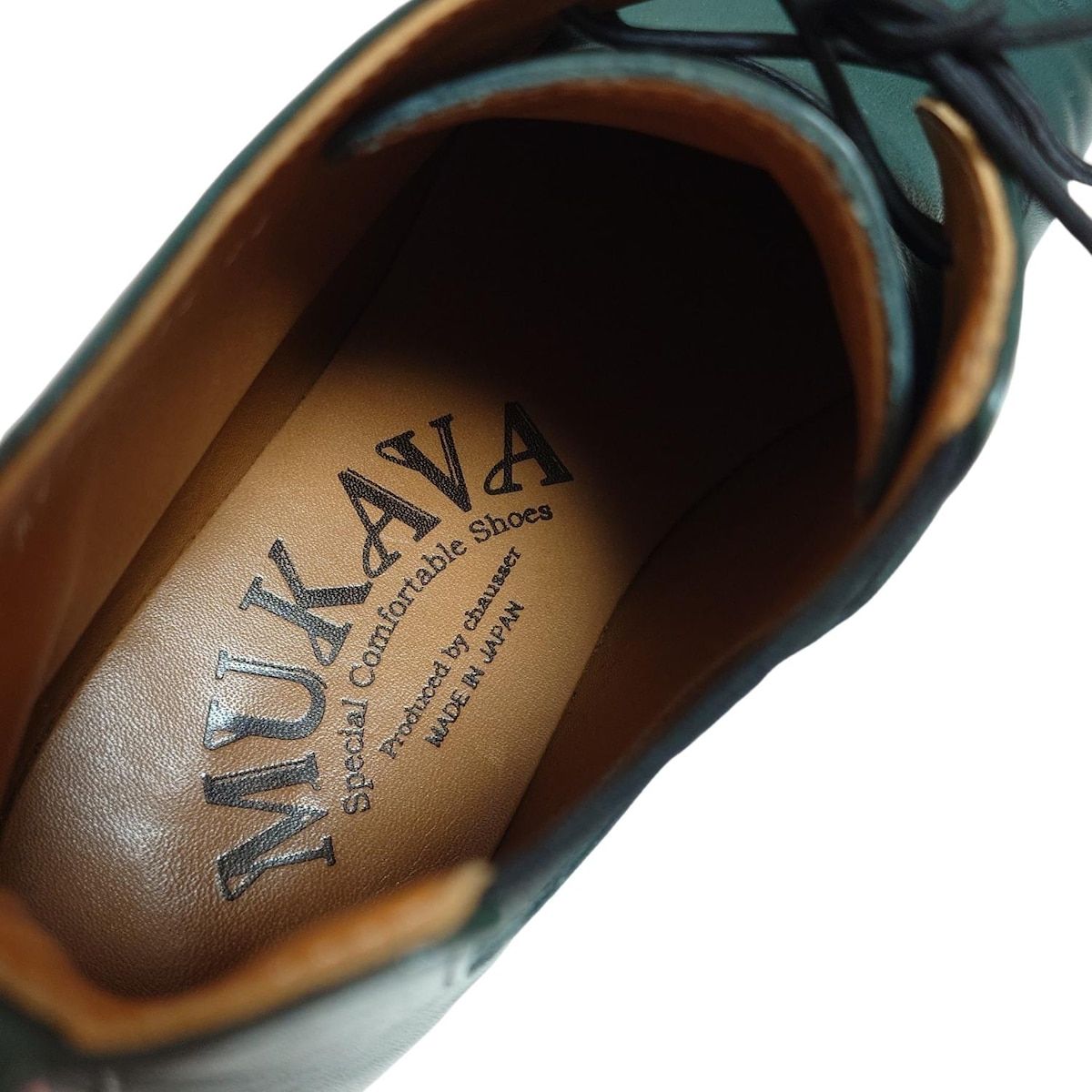 MUKAVA ムカヴァ ショートブーツ 24 レディース - ダークグリーン サイドゴア レースアップ レザー WWW_OLIVIERBERNSTEIN_COM