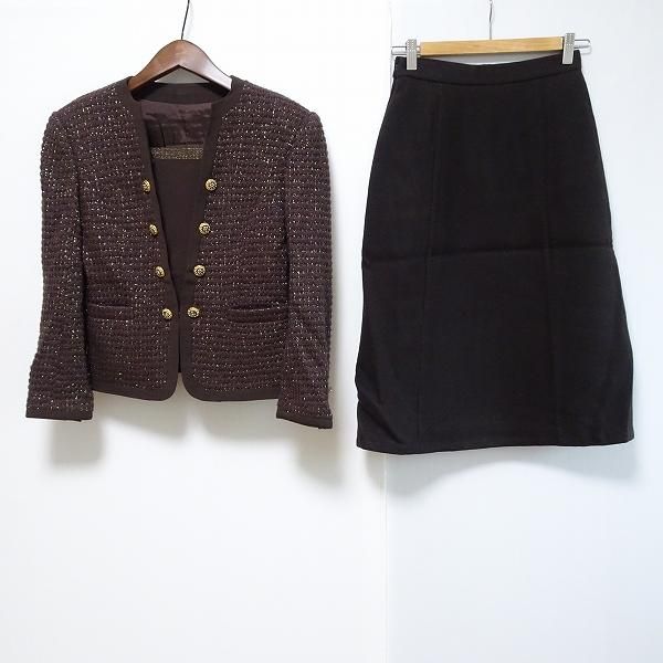 銀座マギ　デザイナーズスーツ　スカート絹100% 銀座マギ デザイナーズスーツ スカート絹100% 銀座マギ デザイナーズ