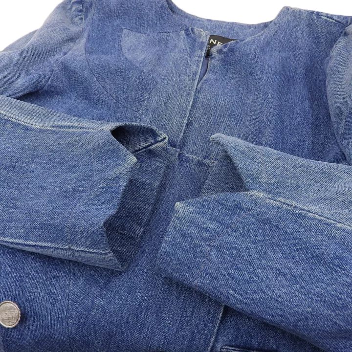 8975) シャネル CHANEL デニムジャケット ココマーク コットン