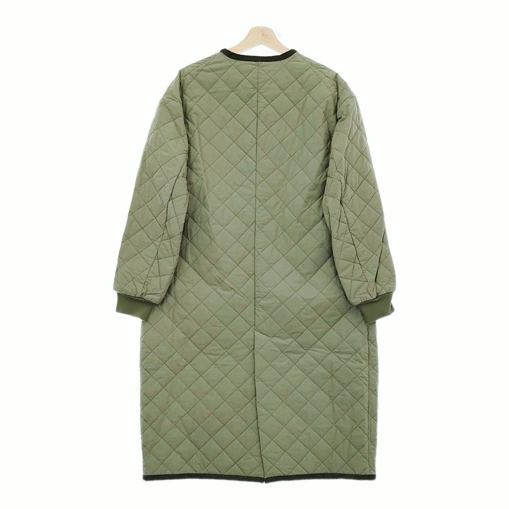 R&D.M.Co- キルティングロングコート サイズS コート カーキ  