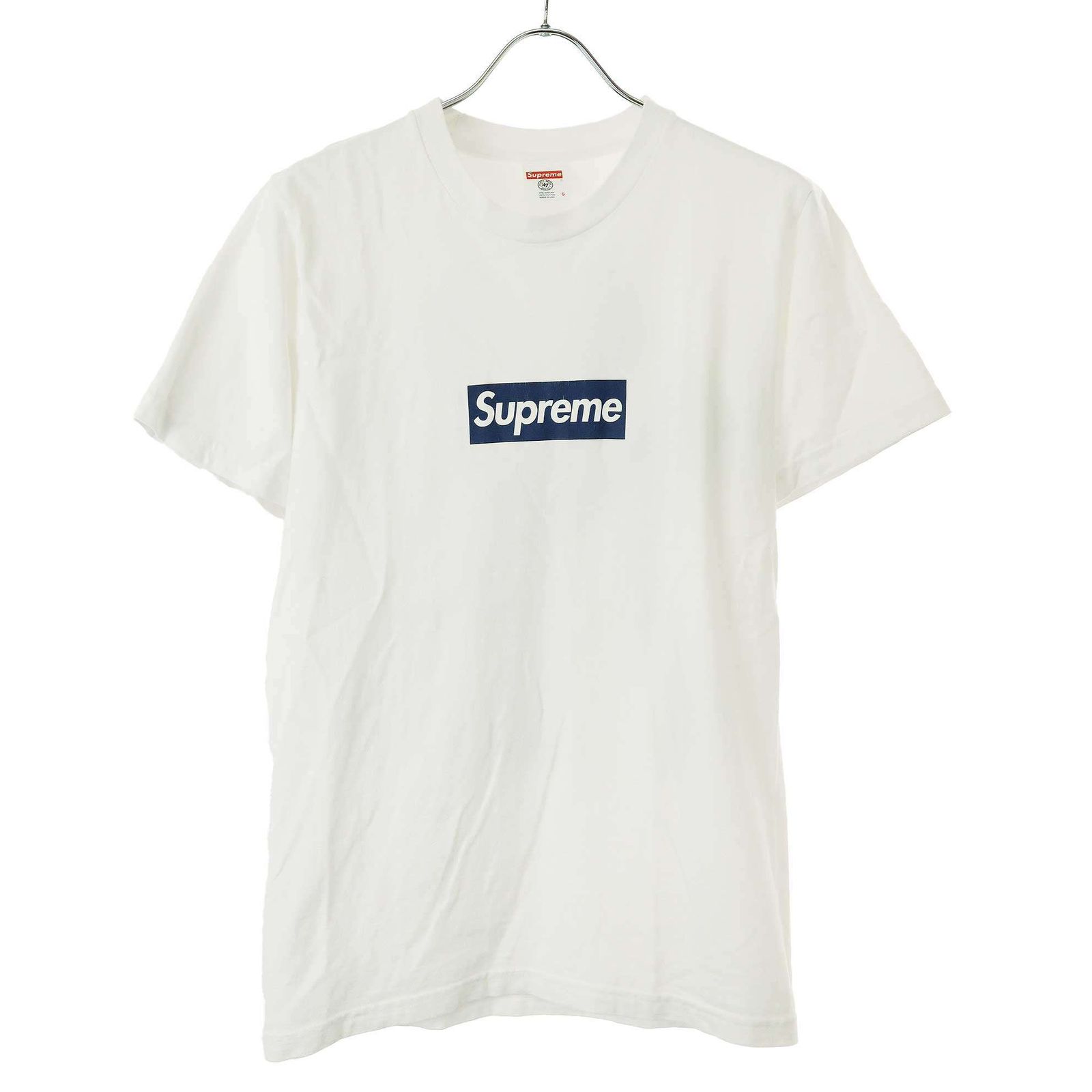 supreme ヤンキース限定コラボtシャツ ボックスロゴ完売白 S