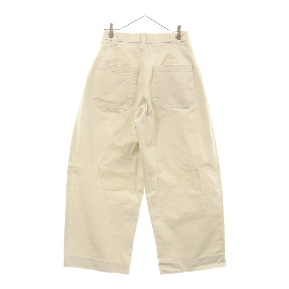 STUDIO NICHOLSON (スタジオニコルソン) SORTE PEACHED COTTON TWILL PANTS ピーチド コットンツイル  ワイドパンツ アイボリー 51-10-721008