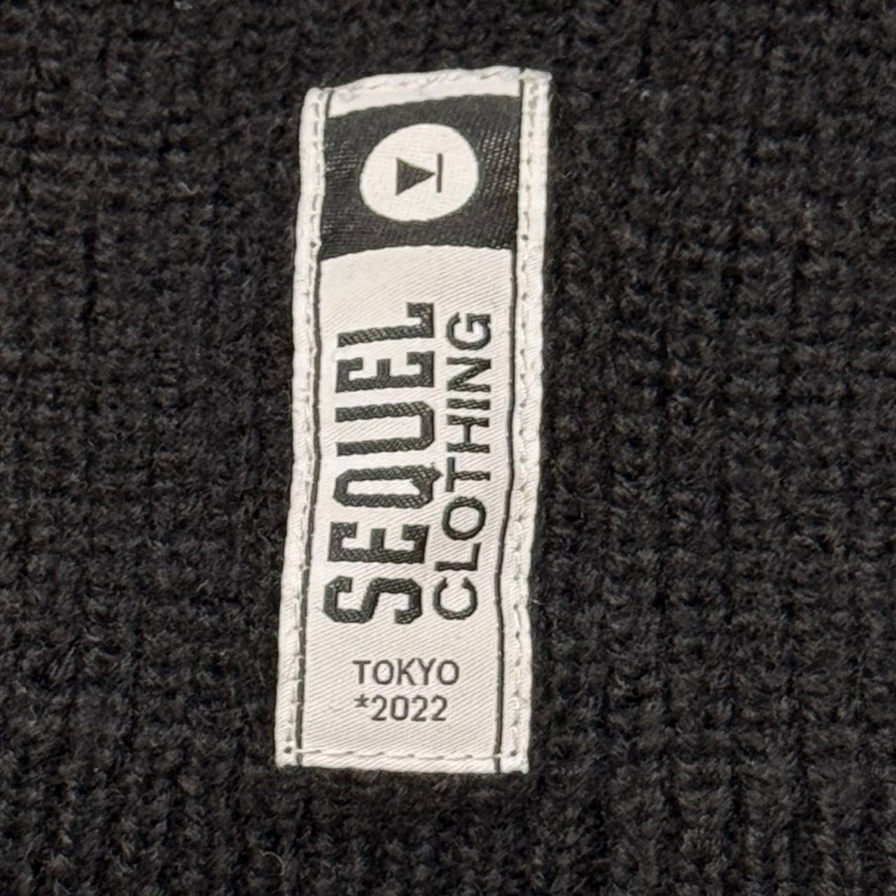 Black&White セーター　LL タグ付き新品　定価19800円 参考上代52800円 SEQUEL 22AW CREW NECK KNIT クルーネック
