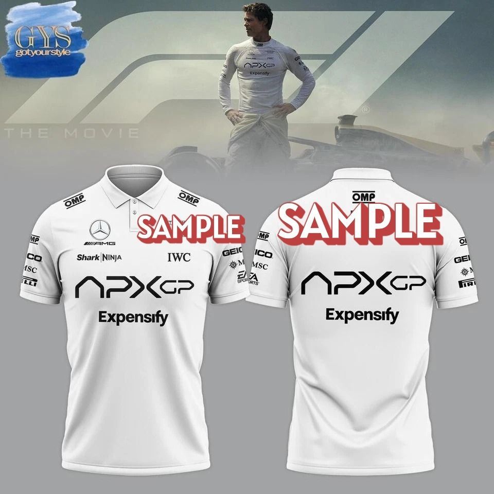 F1ブラッド・ピット映画シャツ APXGP レプリカ サイズ各種☆発送