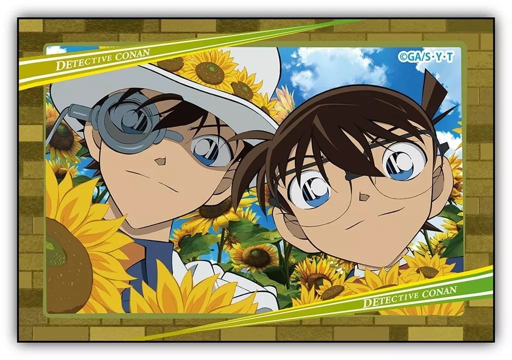 中古】バッジ・ビンズ デザインA.怪盗キッド＆江戸川コナン スクエア型