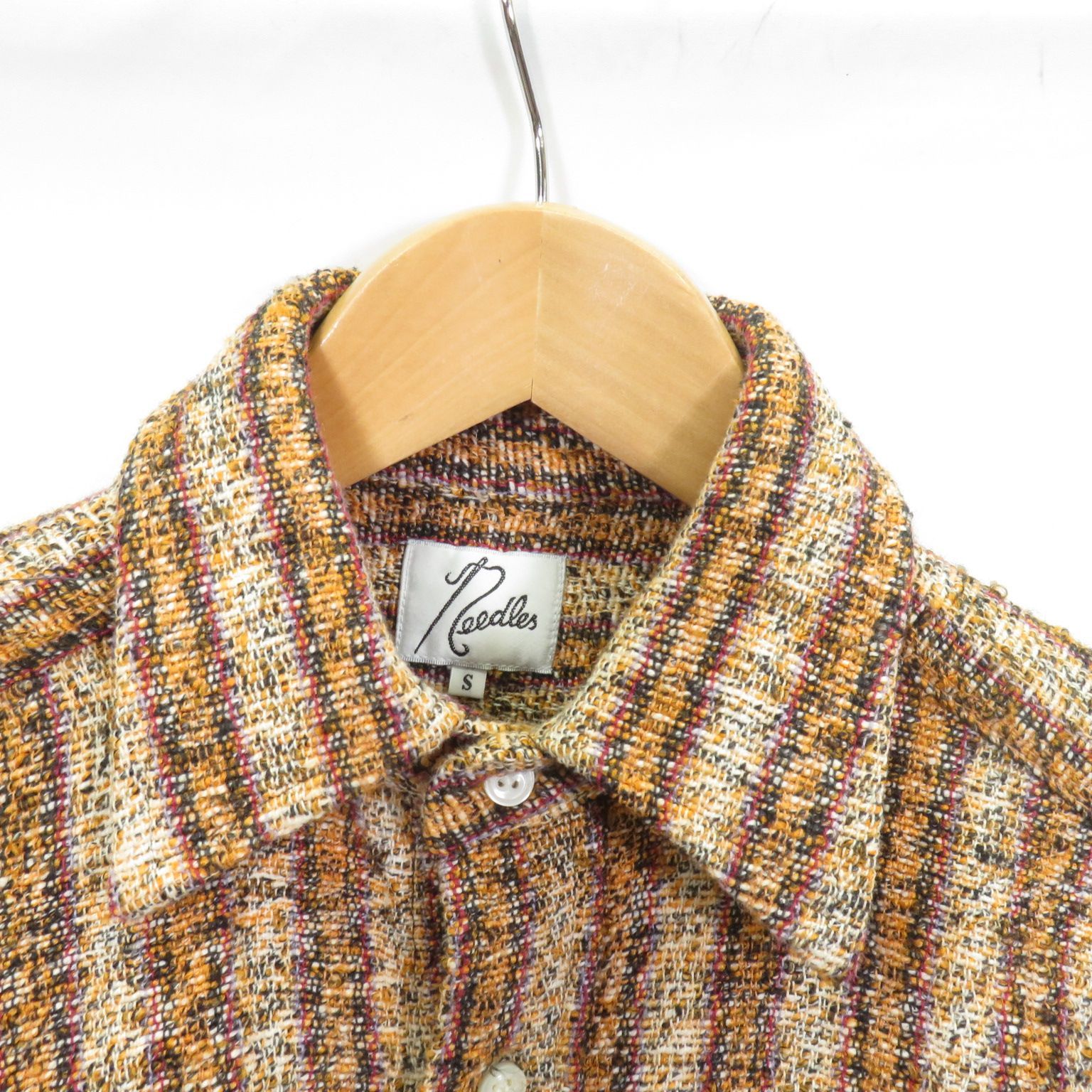 needles ツイード ロング シャツ - メルカリ 