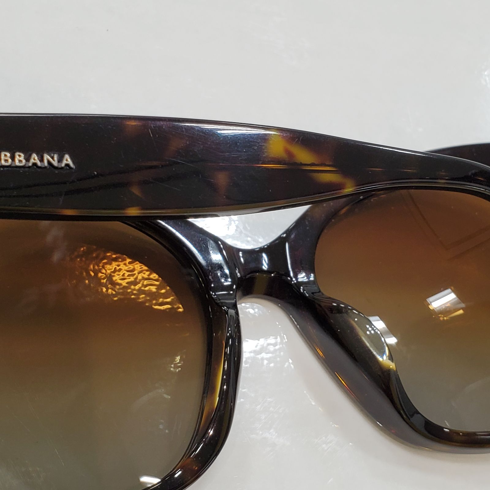 EL6】DOLCE&GABBANA D&G ドルチェ＆ガッバーナ べっ甲風 ロゴ