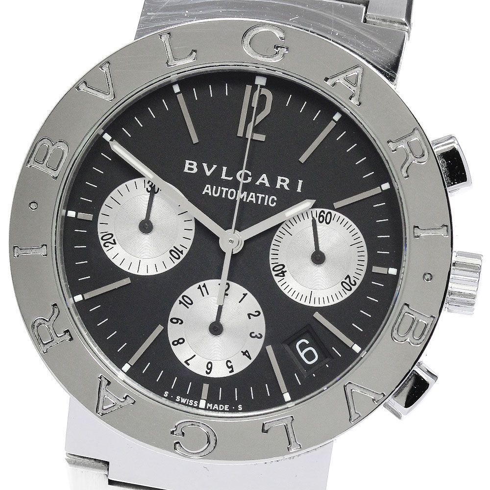 ブルガリ BVLGARI BB38SSCH ブルガリブルガリ クロノグラフ 自動巻き メンズ箱・保証書付き_860972