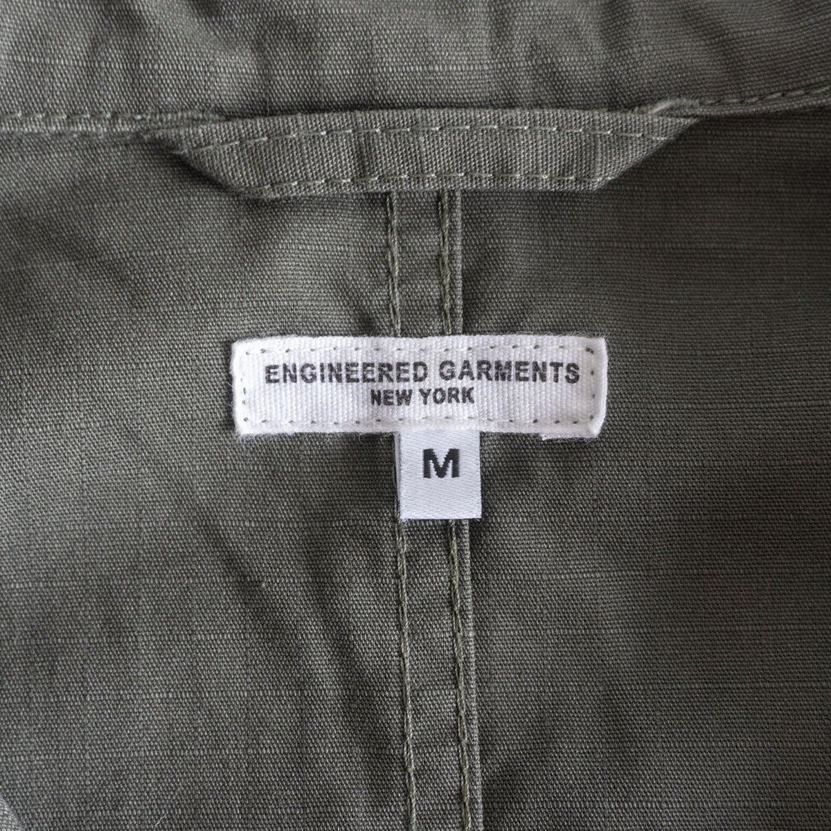 HOUSTON ジップシャツジャケット フード付き チンチェン コットン 38R 美品】Engineered Garments【BEDFORD JACKET】S コットン