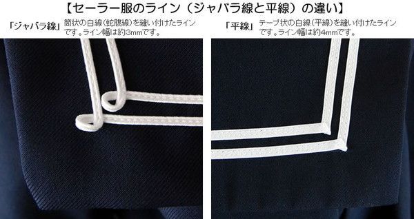 赤2本ライン セーラー服