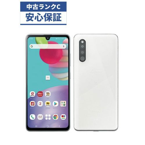 ★【中古品】au SIMロック解除済 Galaxy A41 ホワイト