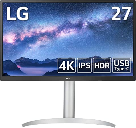 ホワイト LG モニター ディスプレイ 27UP550N-W 27インチ/4K/HDR/IPS