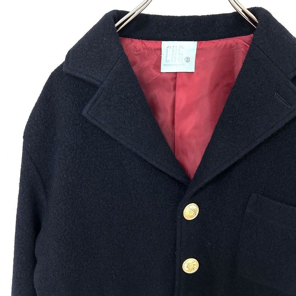 キャシディ ホームグロウン ウール 紺ブレ ジャケット 金ボタン
