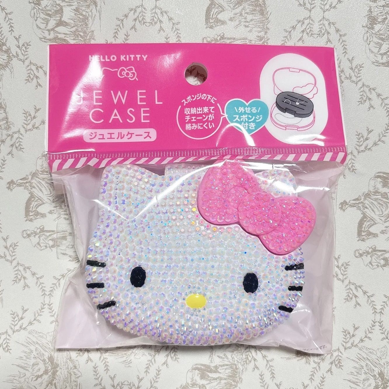 小物ケース キティちゃん デコ（100均のキティちゃんデコって