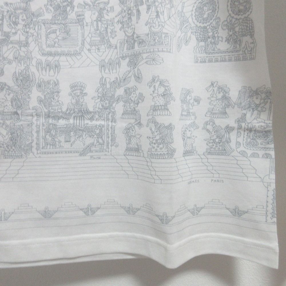 良品 HERMES エルメス マルジェラ期 天体と太陽柄 ロングスリーブ T  