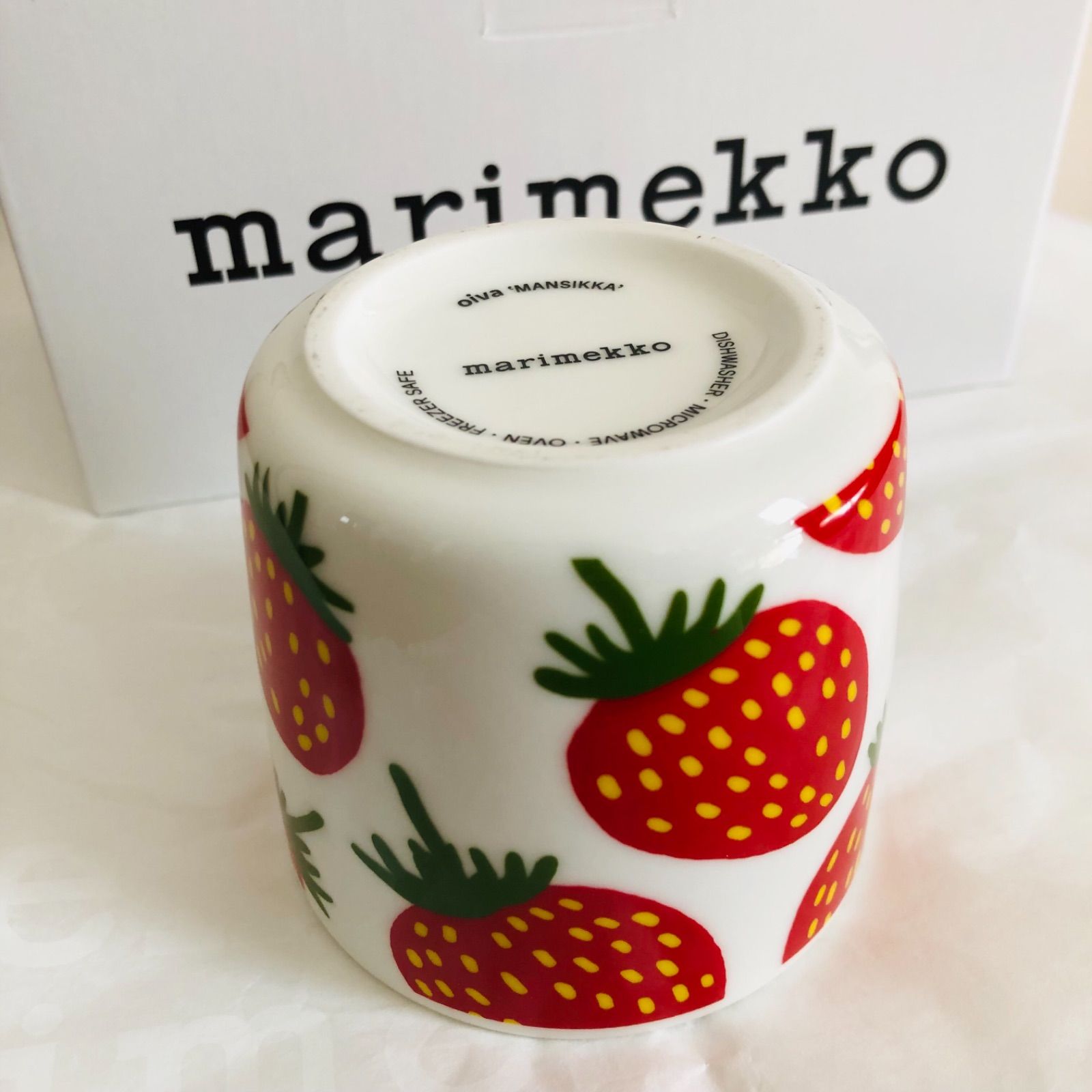 旧型🍓レア✨marimekko／マリメッコ マンシッカ ラテマグ 廃盤