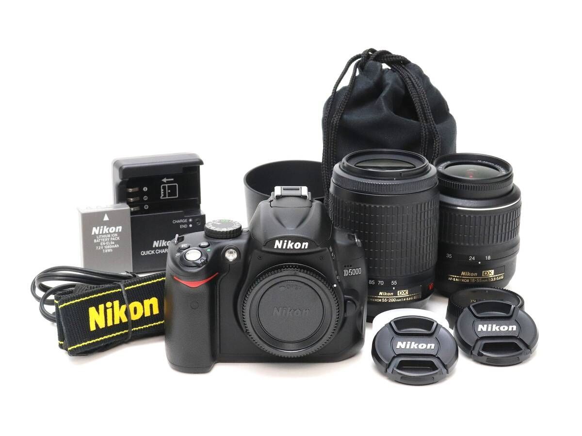 Nikon D5000 セット売りのみ　バラ売り不可　本日までの出品‼️ ニコン Nikon D5000 レンズセット デジタル 一眼レフ カメラ