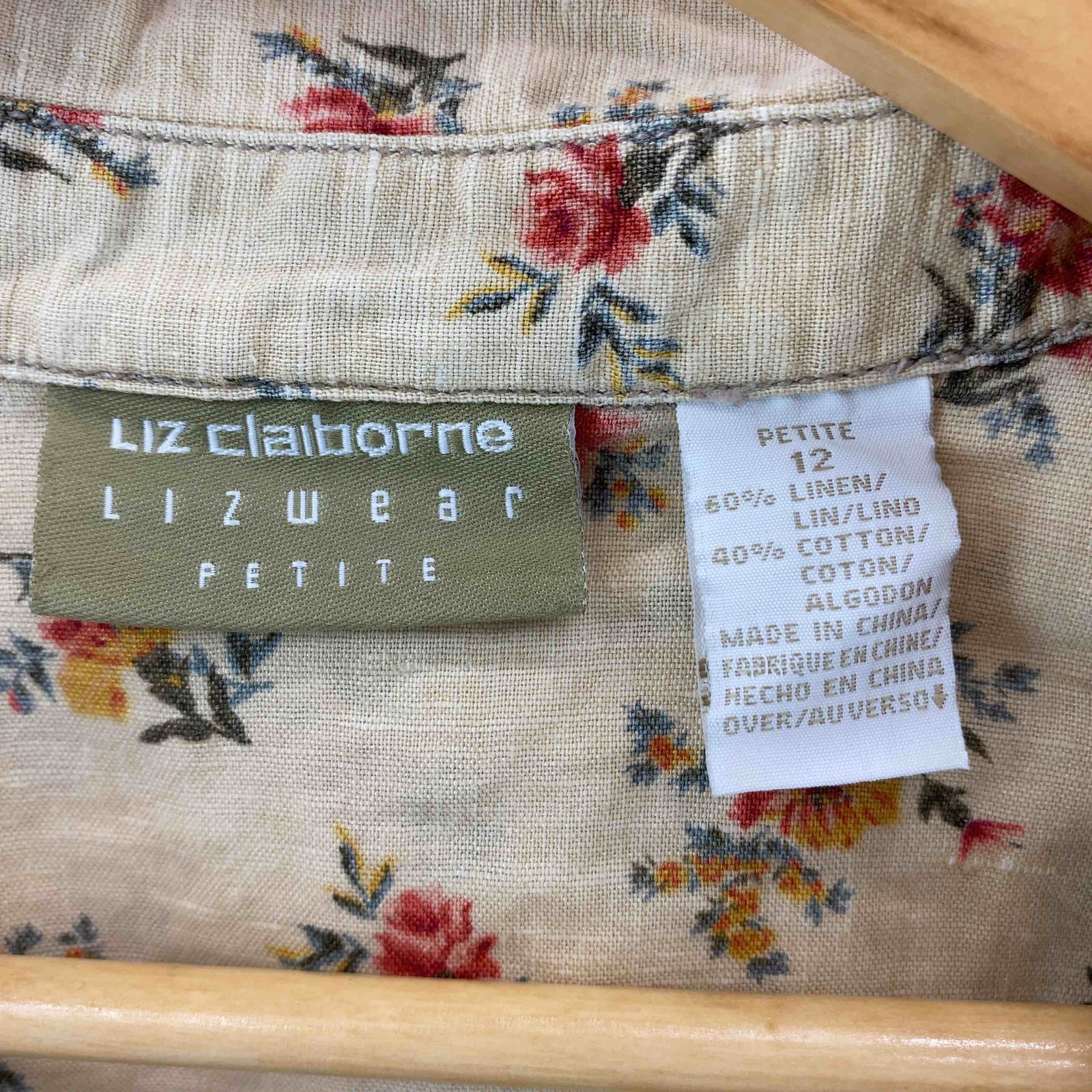 LIZ Claiborne リズクレイボーン レディース 花柄シャツ/ブラウス(半袖