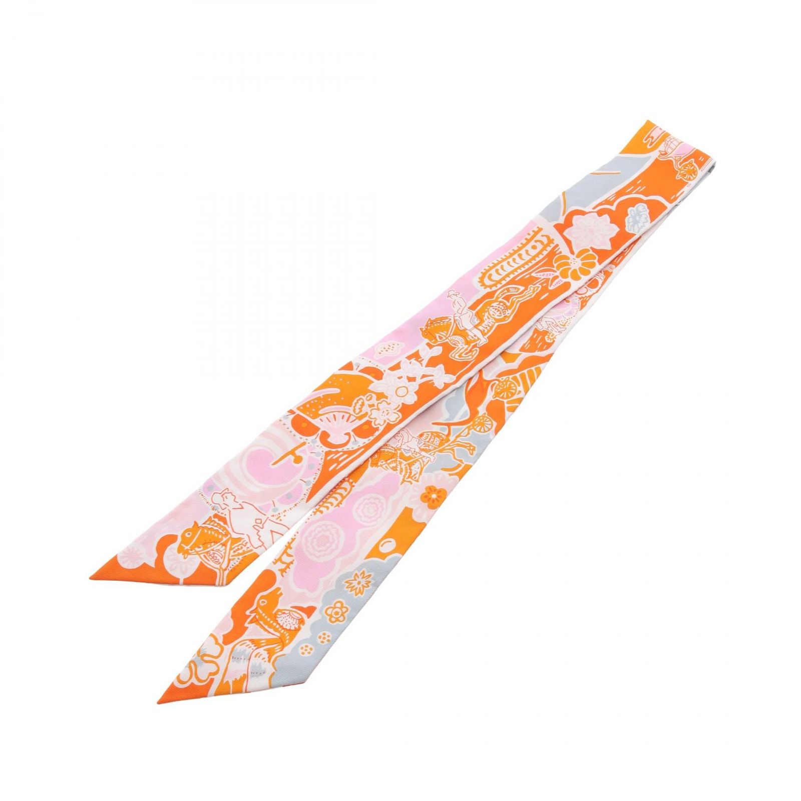【新品未使用品】 HERMES ツイリー BINGATA 紅型 ツイリー 紅型 ビンガタ ピンク[] Twilly Bingata | エルメス