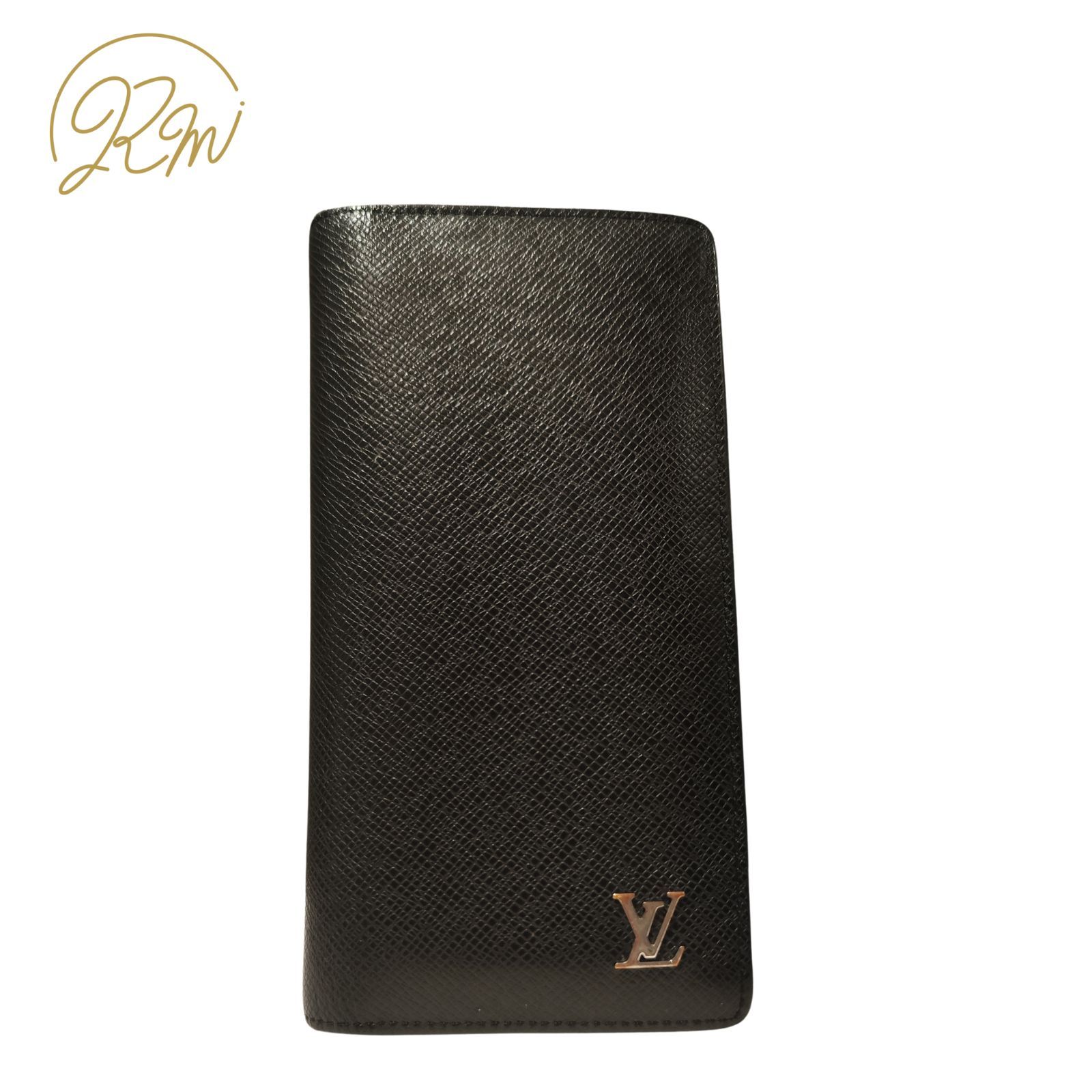 ルイヴィトン ポルトフォイユ・ブラザ タイガ アルドワーズ LV金具 長財布 黒 ルイヴィトン ポルトフォイユ・ブラザ タイガ アルドワーズ LV金具 長