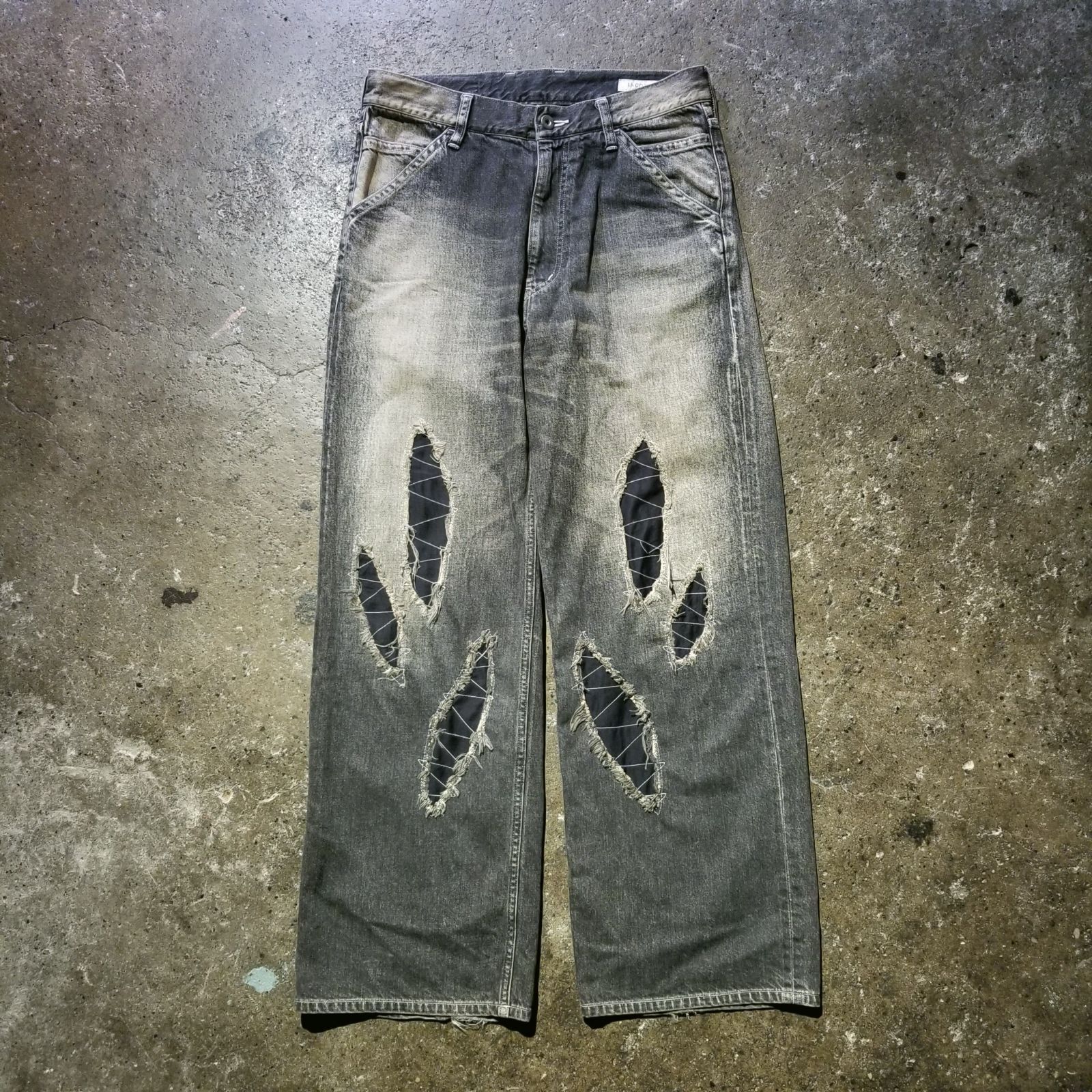 ENCOMING 23aw SLASHED DENIM TROUSER 30 インカミング スラッシュ