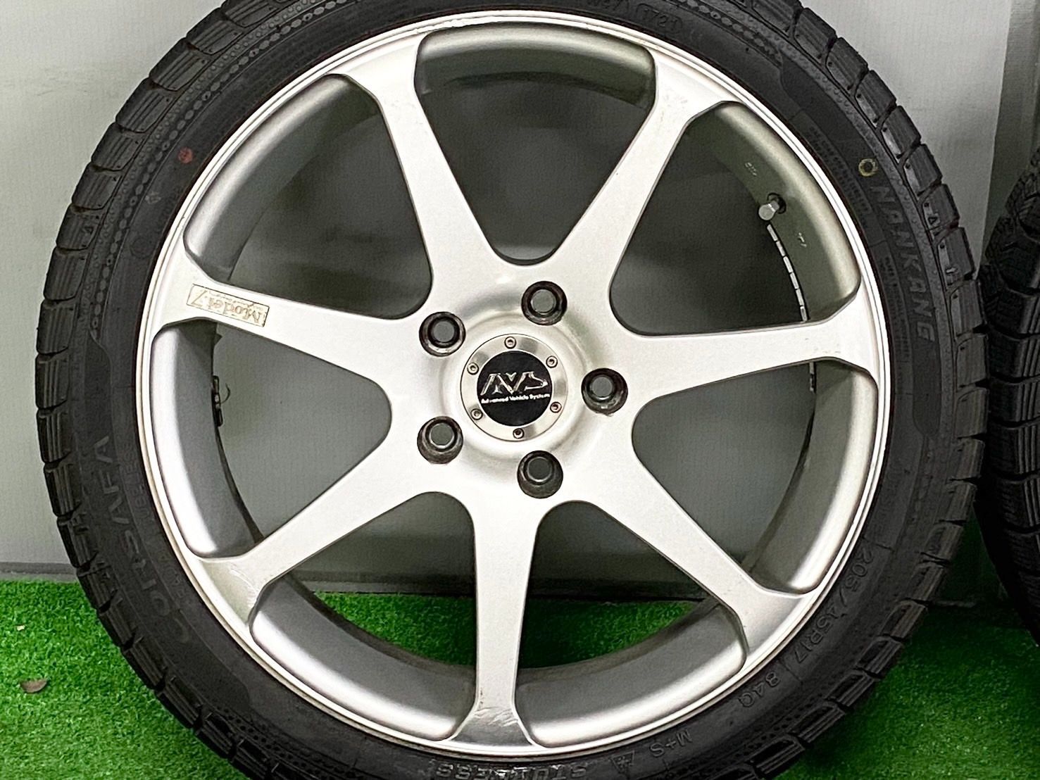 ヨコハマ AVS モデル7 17in 7J 45 PCD114.3 ナンカン CORSAFA 205 45R17 スイフトスポーツ アルテッツァ シルビア 180sx