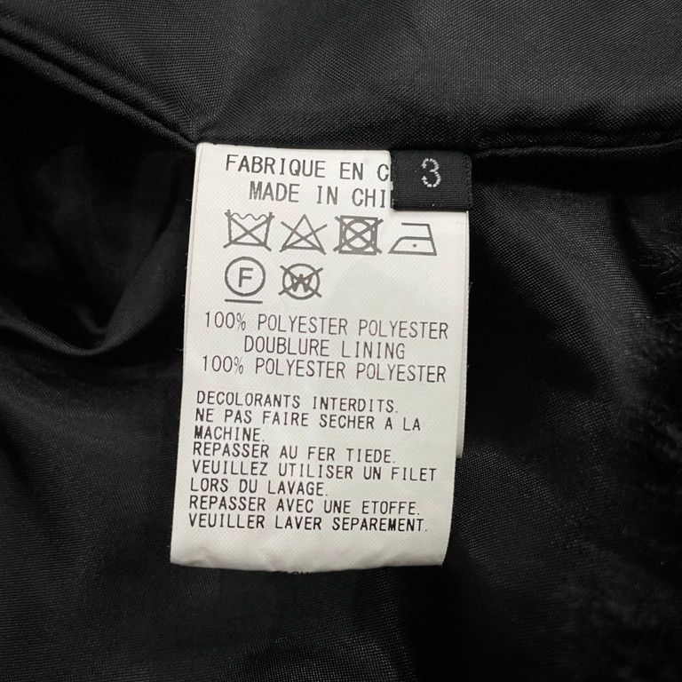 S'YTE Yohji Yamamoto 22AW Poudre Fur Roof Top shawl collar coat