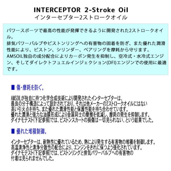 インターセプター2ストロークオイル 1QT