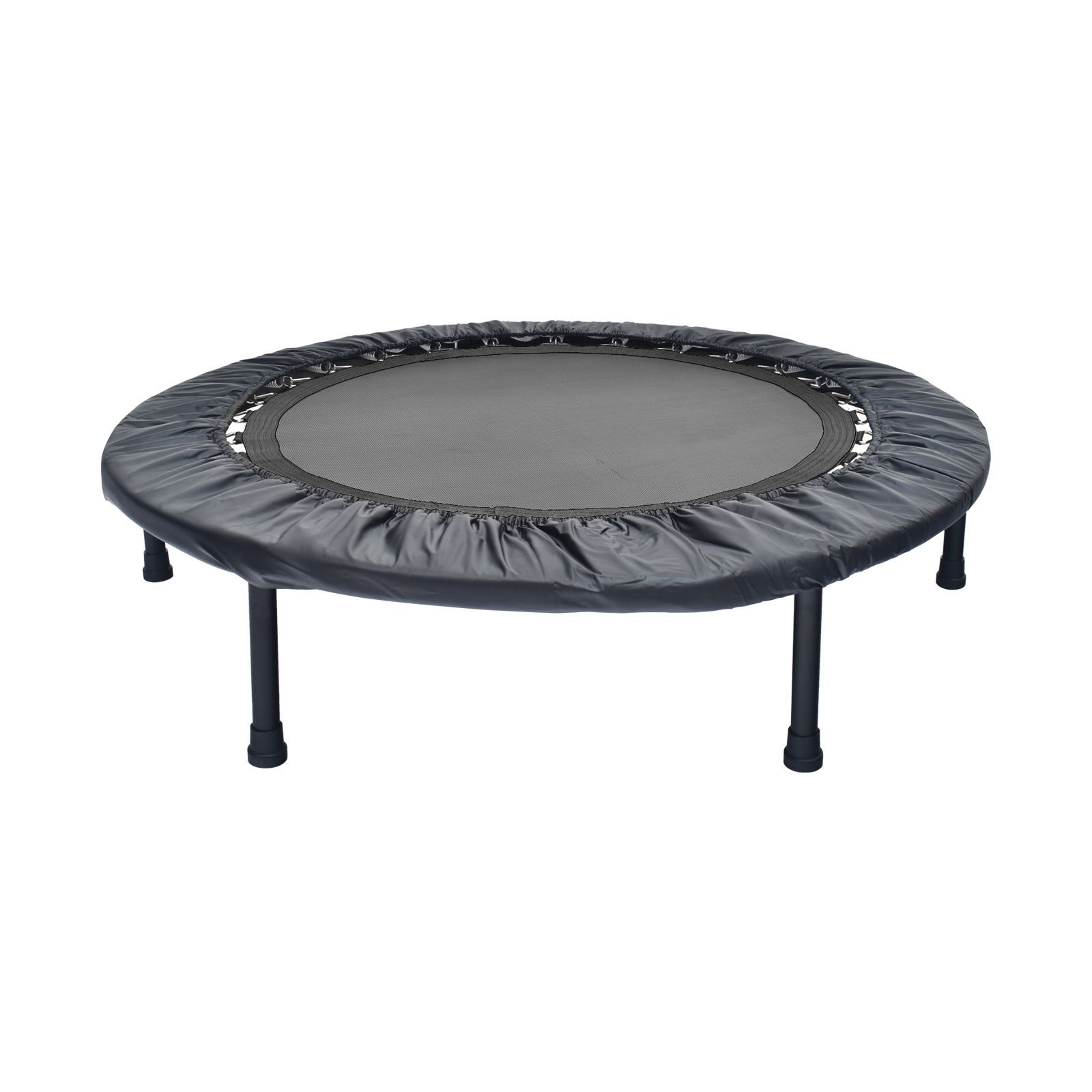 トランポリン 補助手すり付き 大型 8本脚 122cm 耐荷重200kg