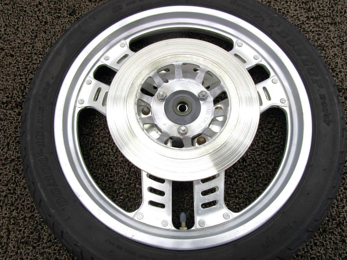 マグナ50 フロントホイール ディスク □Z586 AC13 ホンダ AC09E MAGNA キャブ車 動画有