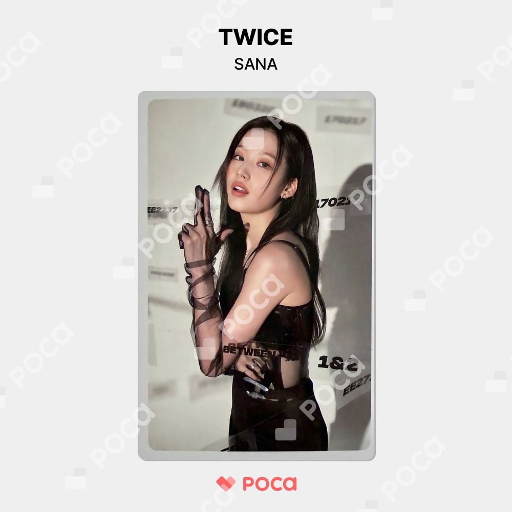 TWICE サナ トレカ BETWEEN 1&2 PHOTOCARD SET Cryptography Ver