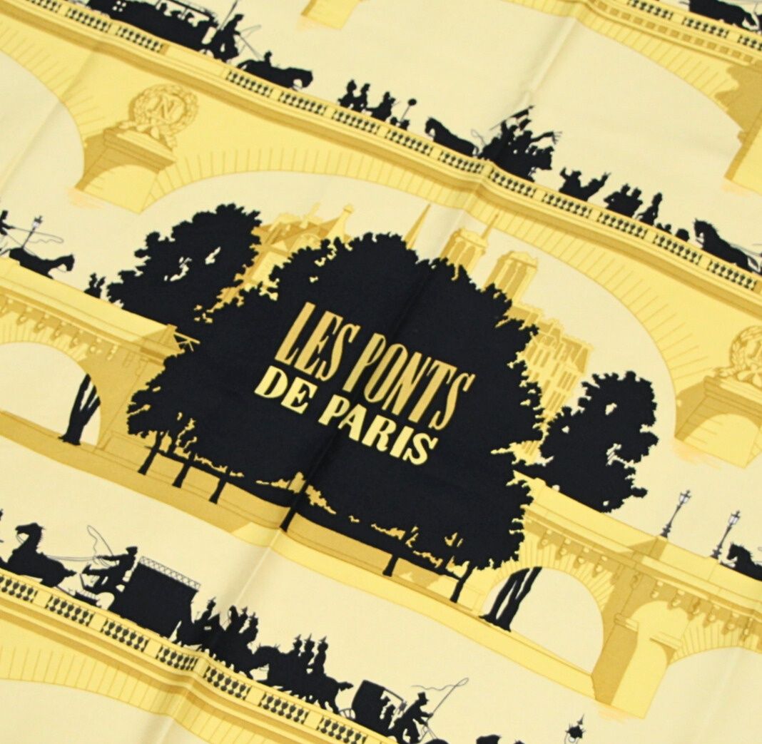 エルメス HERMES カレ90 大判スカーフ LES PONTS DE PARIS パリ