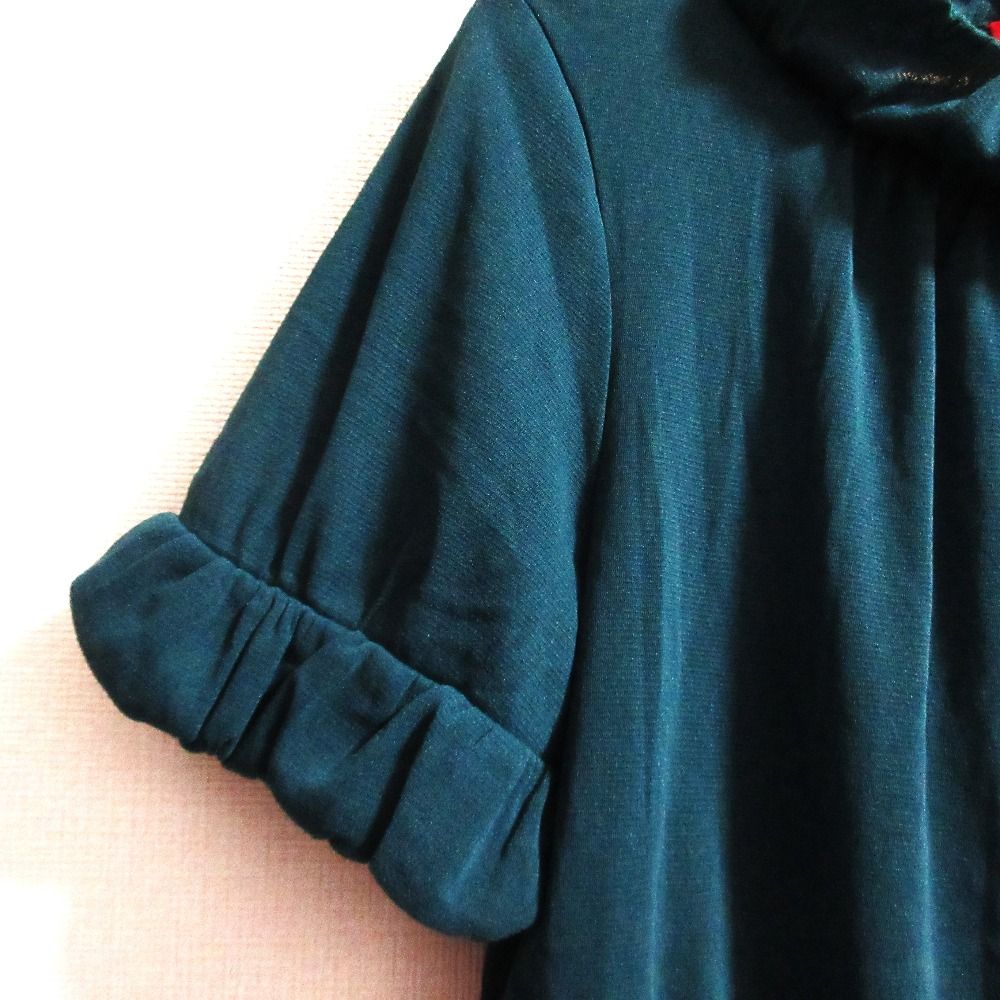 良品 VIVIENNE TAM ヴィヴィアンタム パワーネット チュニックブラウス 015-240957 サイズ0 グリーン レディース 古着 中古 USED VIVIENNE TAM（ヴィヴィアンタム） 良品 パワーネット チュニック