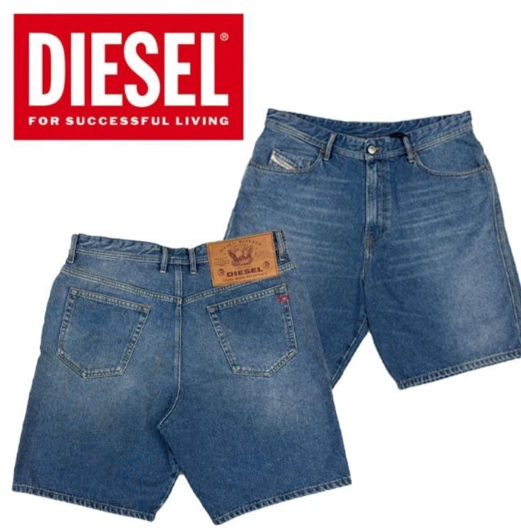 SALE人気 DIESEL ディーゼル ハーフデニムパンツ W32 D-WILLOH-X 9MG