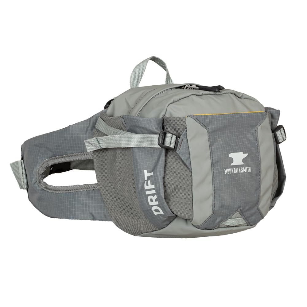 Mountainsmith ドリフトランバー スモールウエストパック ランニング ハイキング サイクリング 旅行 アウトドアスポーツアクティビティ デュアルウォーターボトルポケット付き ムーンミストグレー ムーンミストグレー