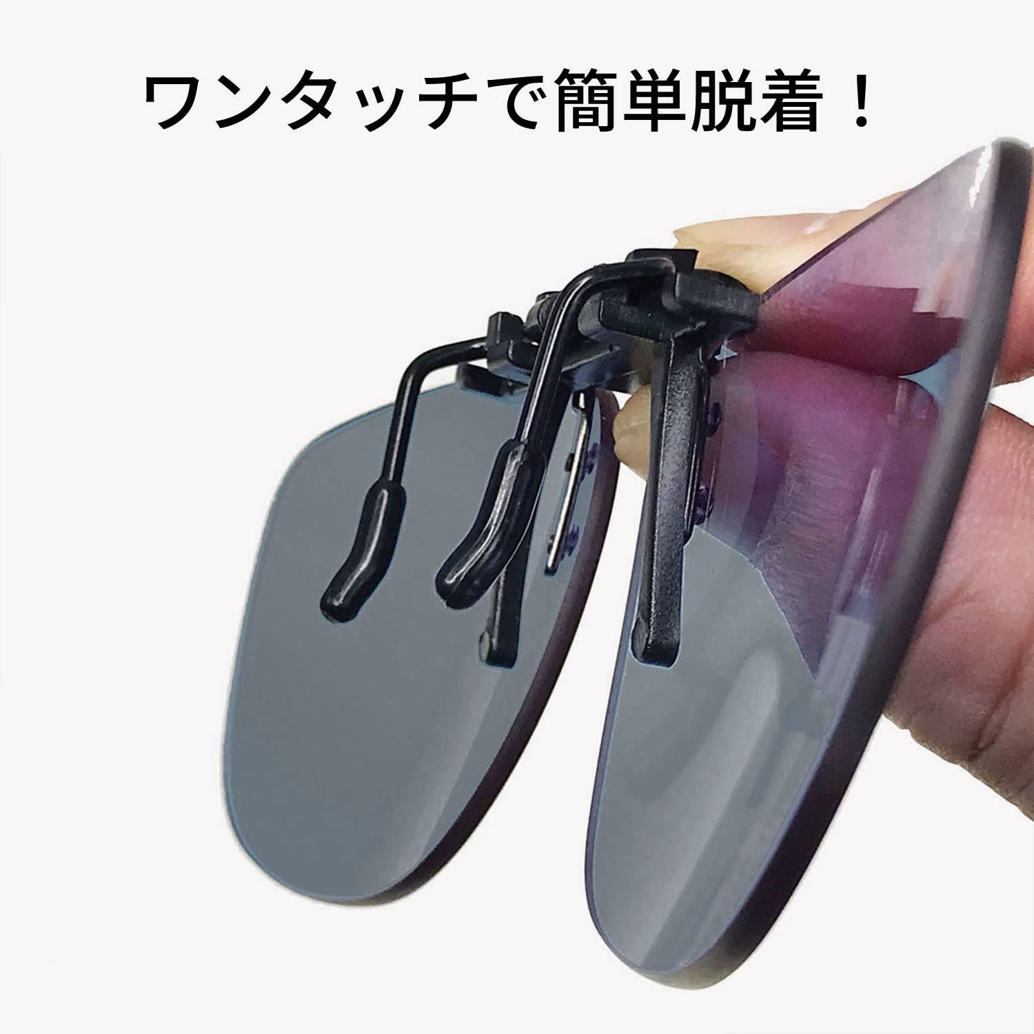当社の SWANS スワンズ 日本製 偏光 サングラス SCP メガネにつける クリップオン 跳ね上げタイプ 固定タイプ 偏光レンズ メガネの上から 