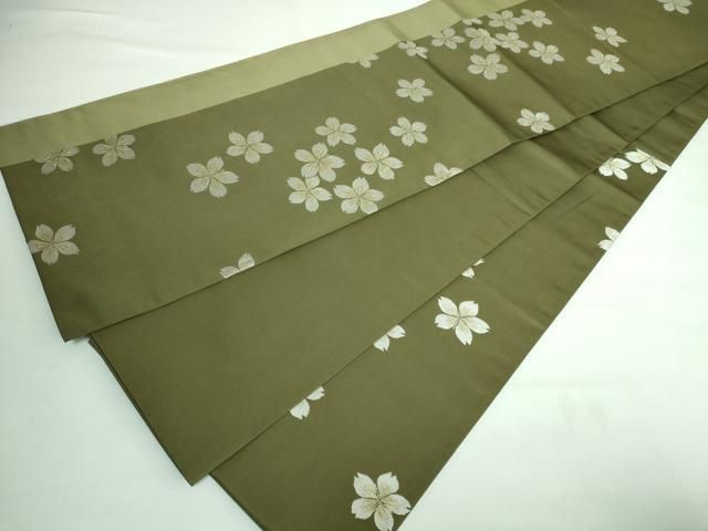 平和屋本店■極上　世界的人形師　辻村寿三郎　ジュサブロー　六通柄袋帯　舞桜　金銀糸　逸品　DZAA5889kh5 平和屋本店□極上 世界的人形師 辻村寿三郎 ジュサブロー 六通柄袋帯