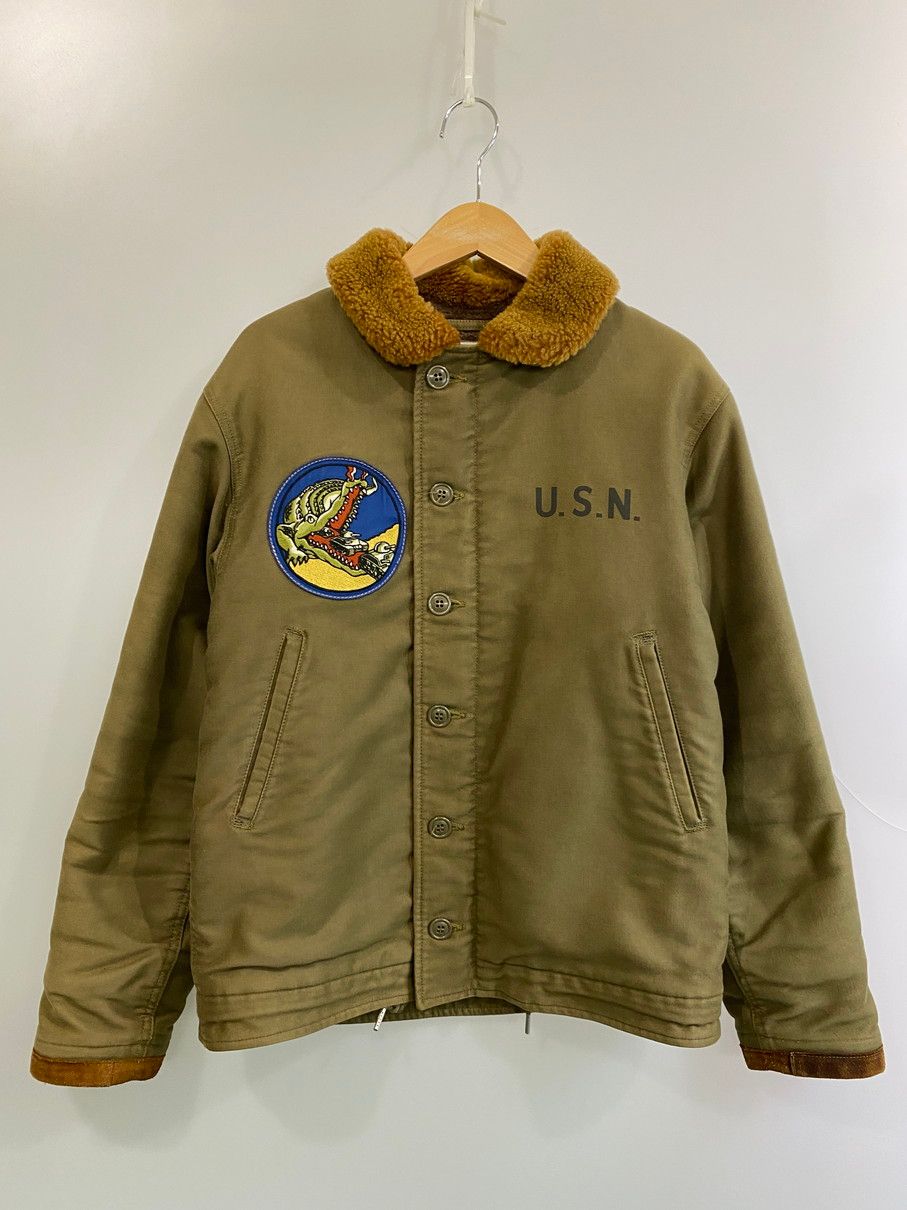 品 TOYS MCCOY トイズマッコイ N-1 DECK JACKET CUSTOM PATCH デッキ ジャケット カスタム パッチ メンズ アウター ミリタリー 145-251019-em-35-min