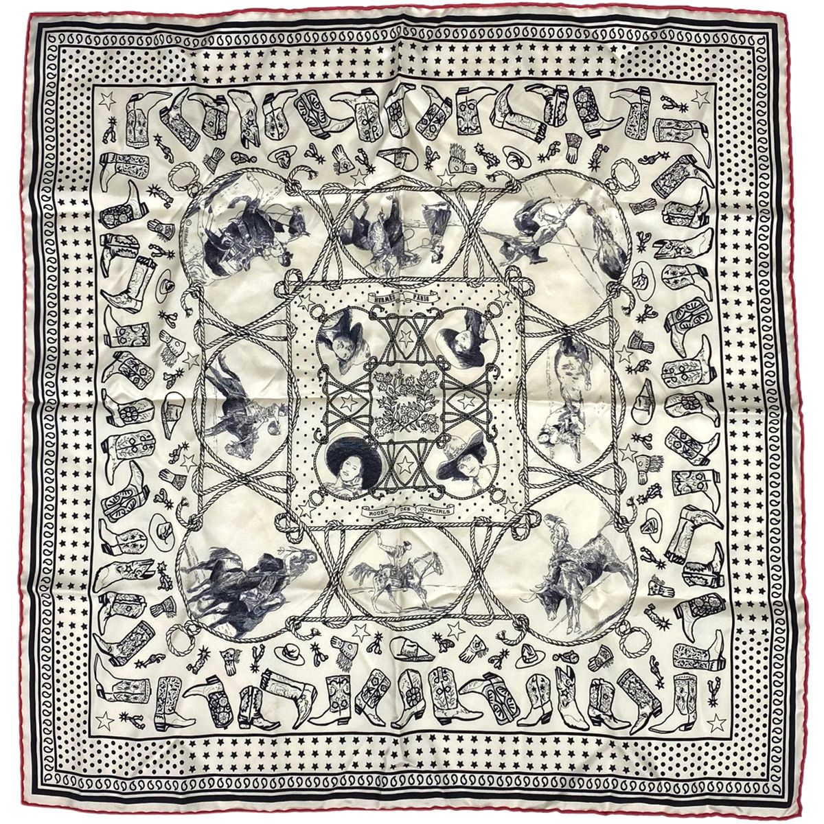 エルメス スカーフ カレ Rodeo Des Cowgirls Bandana