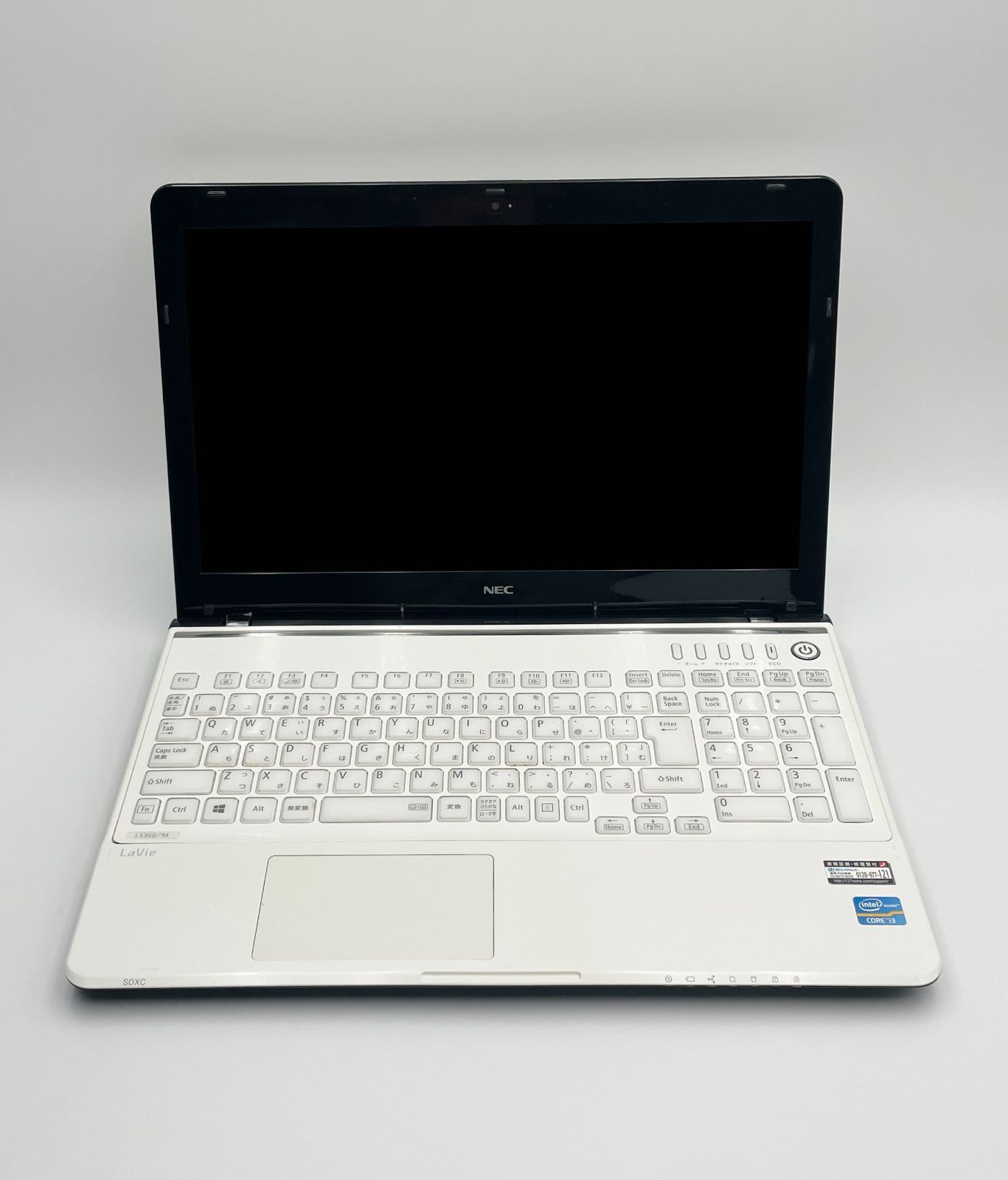 NEC LaVie LS350 M / PC-LS350MSW-J ノートパソコン 3世代Core i3