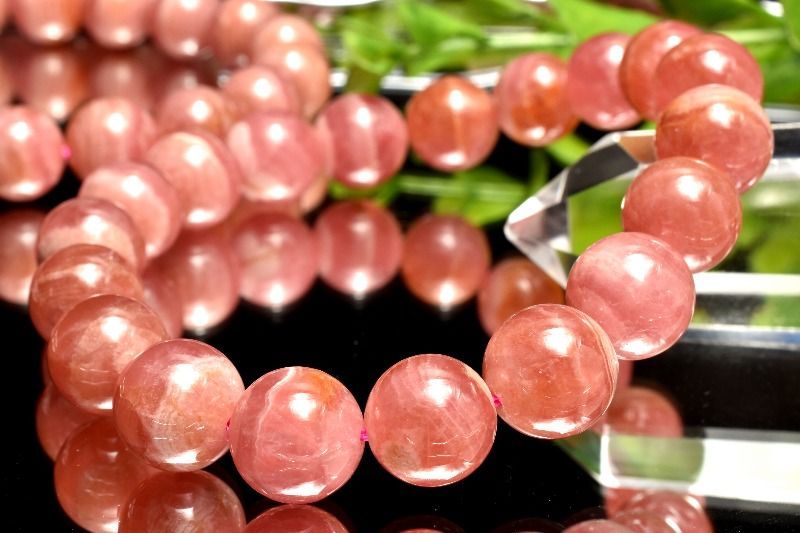 高発色 インカローズ　9.5mm　ブレスレット 1個売り  _BG5714-95