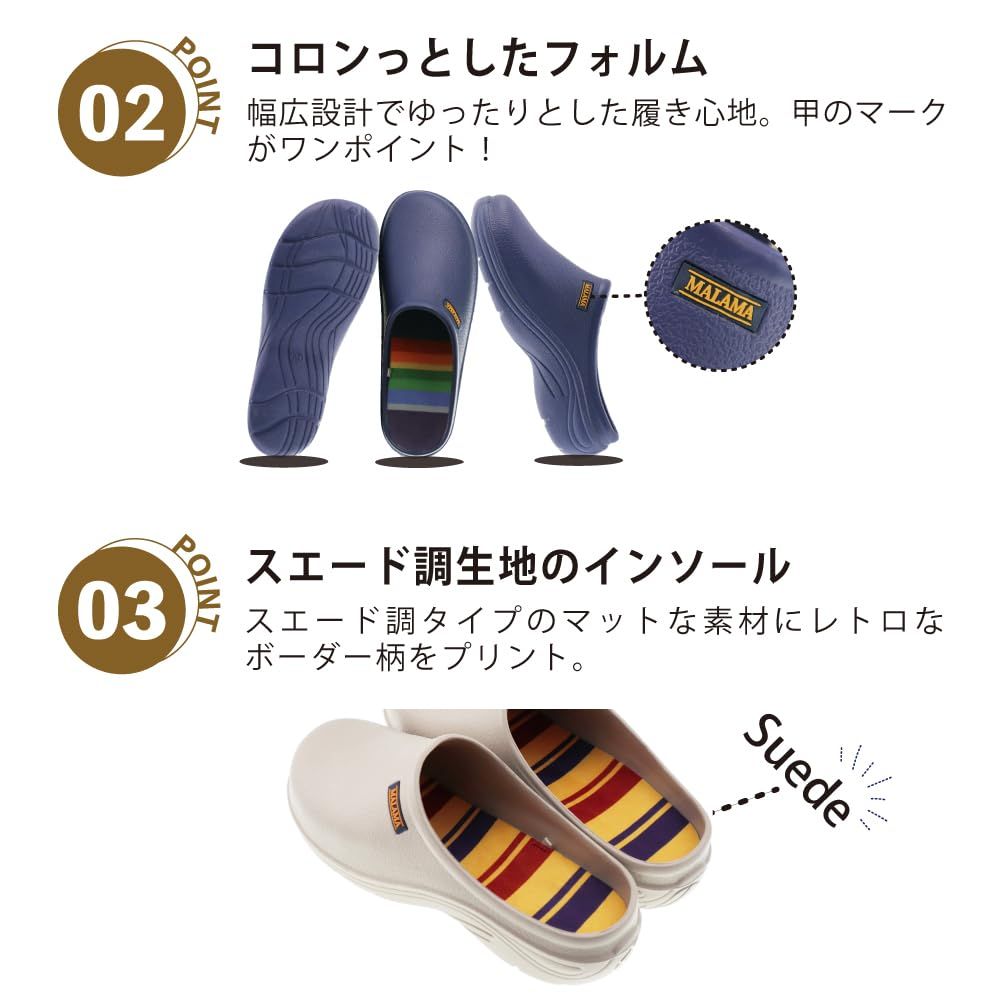 サボ MALAMA] カラフル サボサンダル EVA素材 メンズ 軽量 ガーデニング