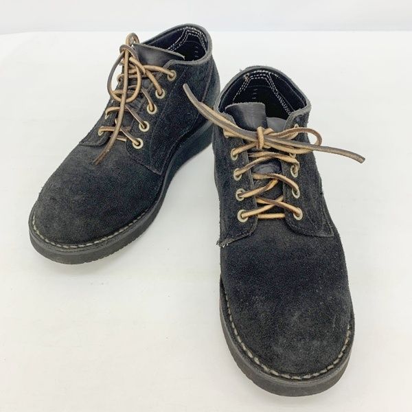 HATHORN ハソーン ワークブーツ シューズ OXFORD SHOES オックスフォード スエード レザー 本革 メンズ サイズ8E ブラック 靴 DF15918