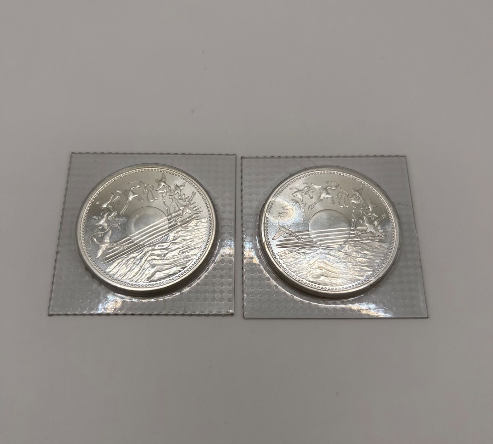 昭和天皇陛下御在位60年記念1万円銀貨ブリスターパック2枚セット