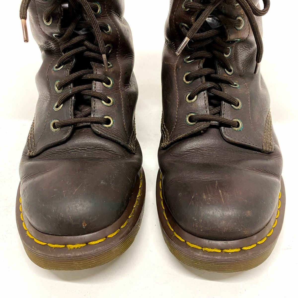 Dr.Martens(ドクターマーチン) ブーツ メンズ ダークブラウン×ライトブラウン レザー