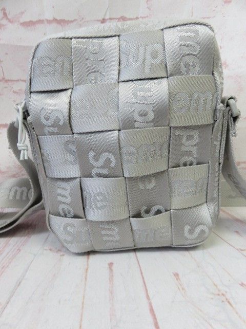 【中古】Supreme ｼｭﾌﾟﾘｰﾑ Woven Shoulder Bag ｼｮﾙﾀﾞｰﾊﾞｯｸﾞ ｻｺｯｼｭ ｸﾞﾚｰ  991802466