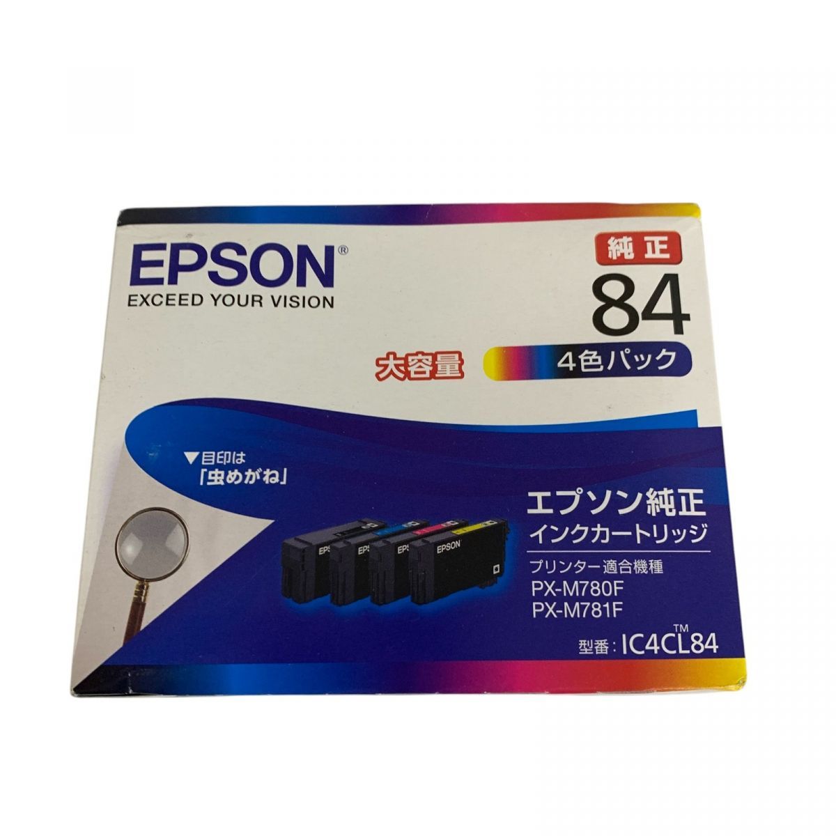 EPSON IC4CL84 純正インクカートリッジ 4色パック 2個 Amazon.co.jp: エプソン 純正 インクカートリッジ 虫めがね