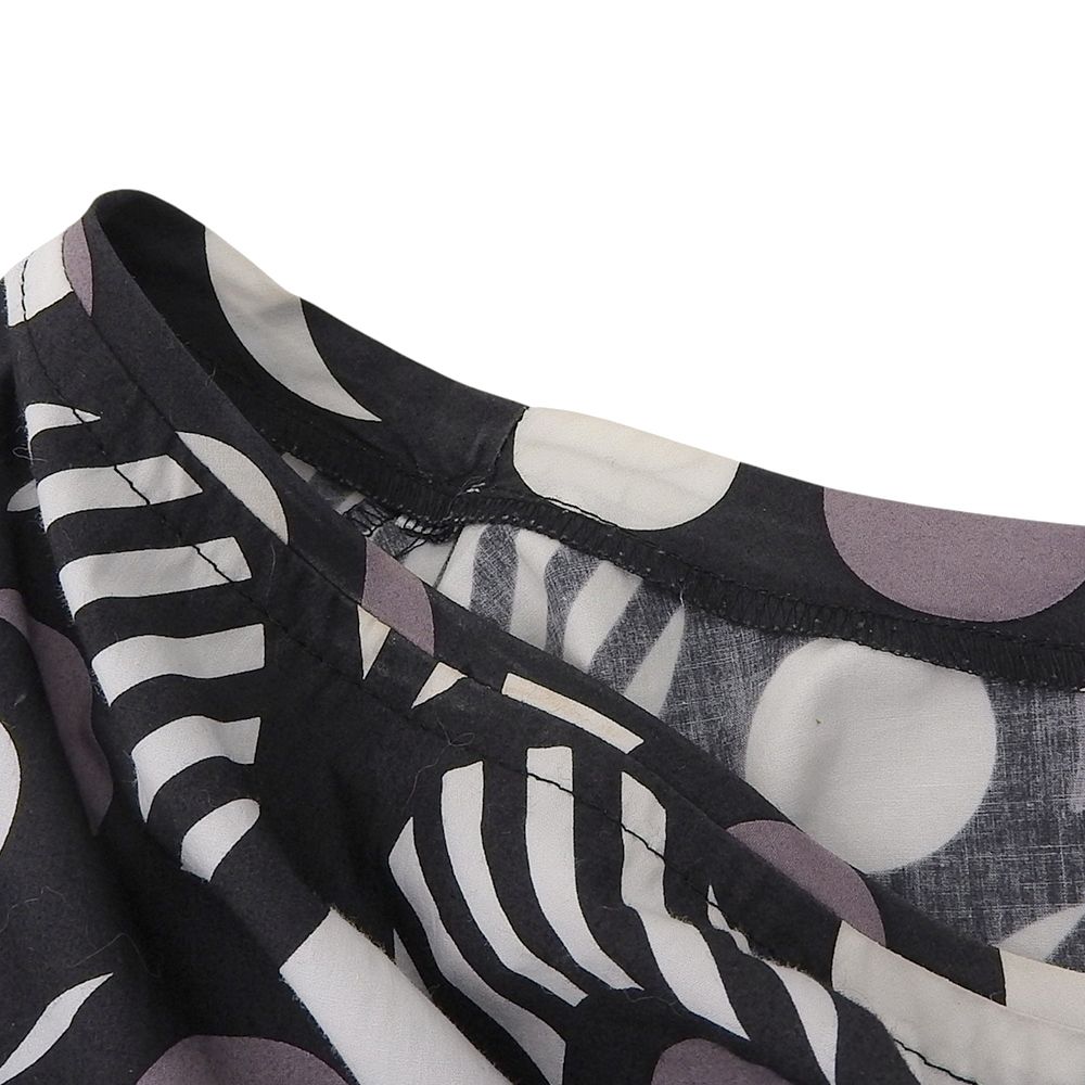 HIROCOLEDGE ヒロコレッジ コットン 総柄 Aライン ワンピース  