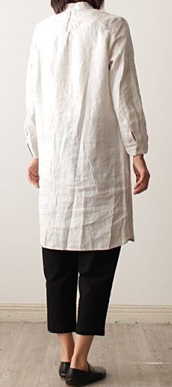 fog linen work(フォグリネンワーク)クレータ ロングシャツ - メルカリ